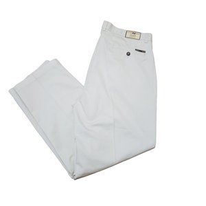 Cutter & Buck Men's 38x30 Bone Pleated Front Khaki Straight Leg Pants NWT $100